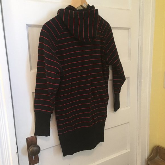 Finger in The Nose red & black striped hoodie - size XS - Picture 8 of 10